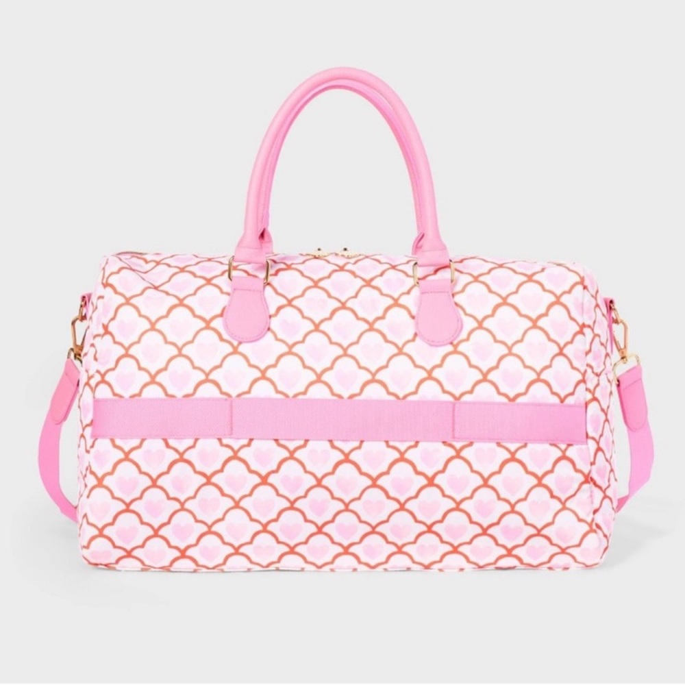 Roller Rabbit Pink Patterned Quilted Travel Duffel - Picture 5 of 5